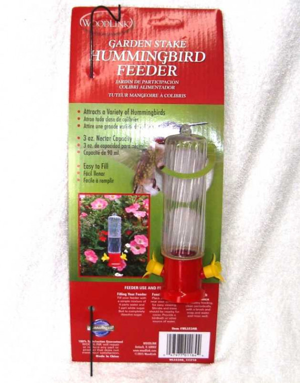 Woodlink Stake Hummingbird Feeder