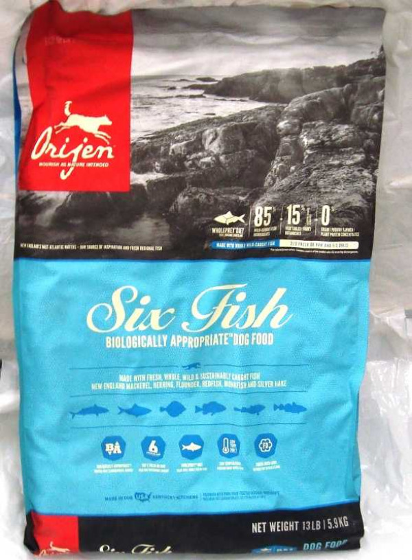 Orijen Six Fish Dog Food 15 Lb